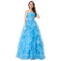 Grace Karin Strapless Long Blue Prom Vestidos de Baile Vestidos de Quinceañera CL3411-3